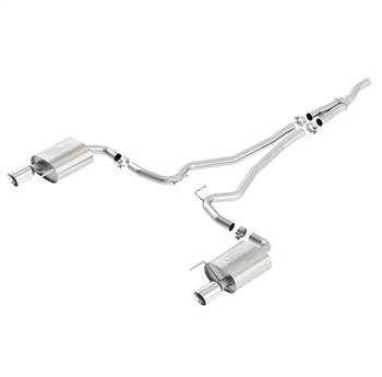 2016 MUSTANG 2.3L ECOBOOST EC-TYPE CAT BACK EXHAUST SYSTEM - CHROME TIPS  -- M-5200-M4GC